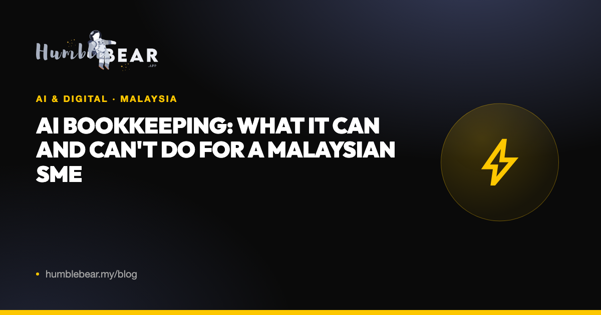 Cover: AI bookkeeping: what it can and can't do for a Malaysian SME
