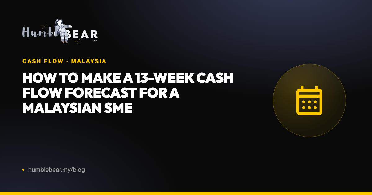 Cover: How to make a 13-week cash flow forecast for a Malaysian SME