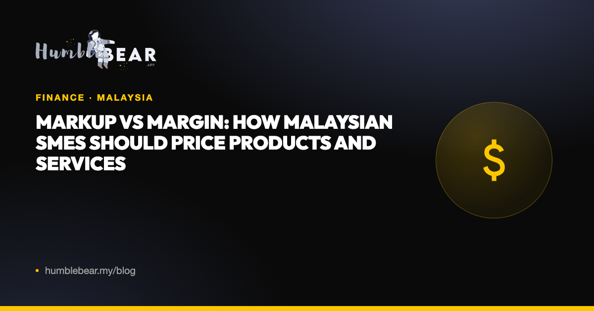 Cover: Markup vs margin: how Malaysian SMEs should price products and services