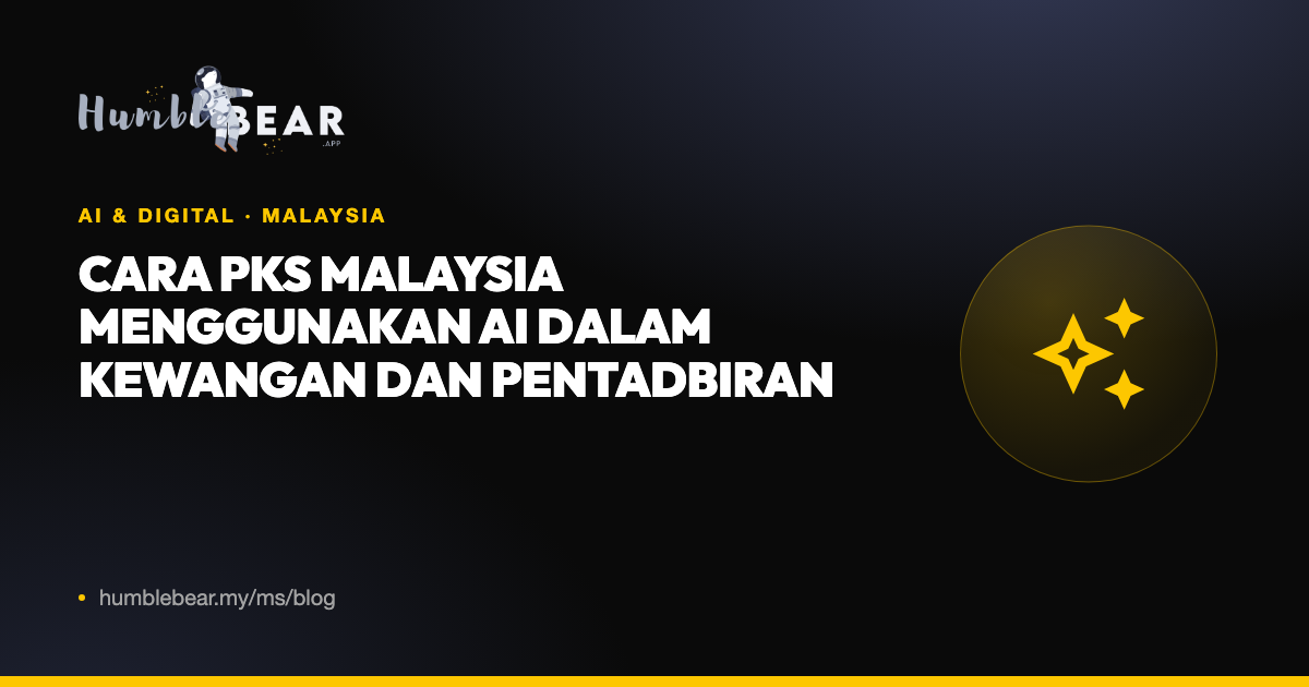 Gambar kulit: Cara PKS Malaysia menggunakan AI dalam kewangan dan pentadbiran