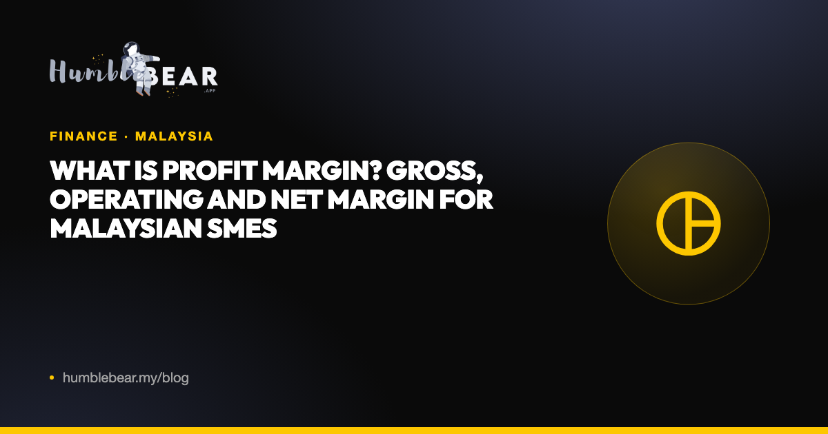 Cover: What is profit margin? Gross, operating and net margin for Malaysian SMEs
