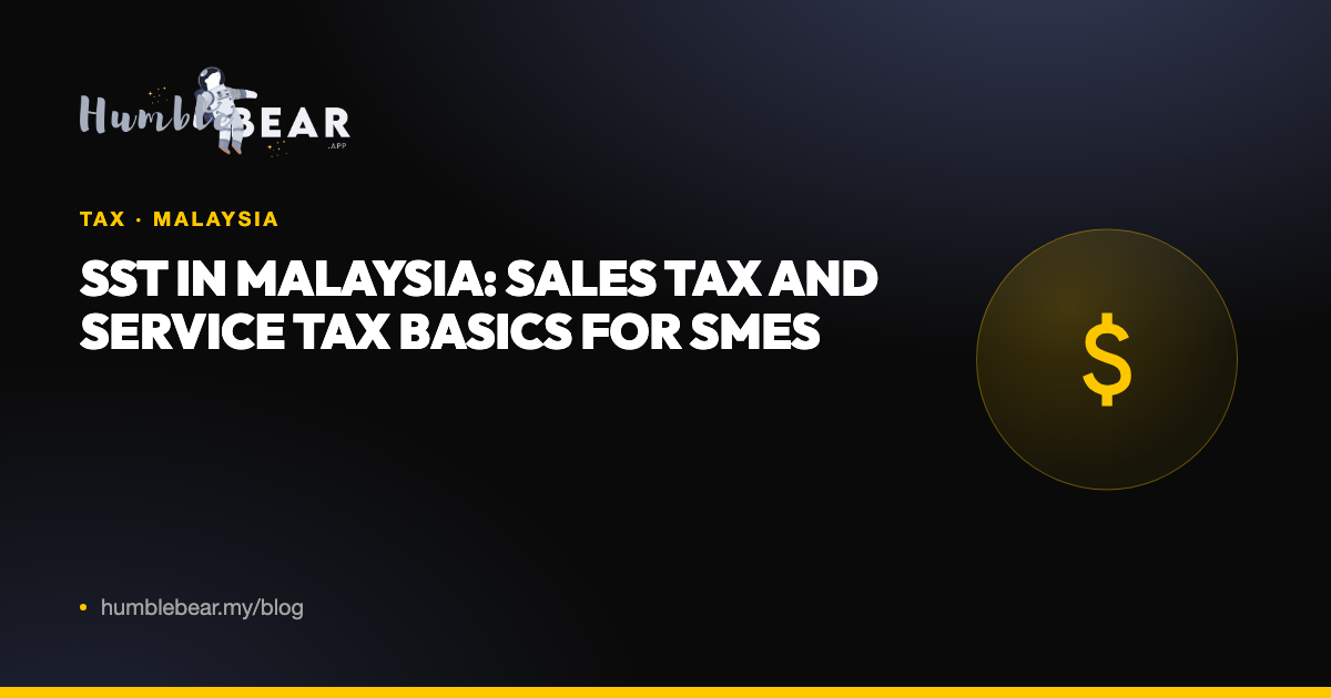 Cover: SST in Malaysia: sales tax and service tax basics for SMEs